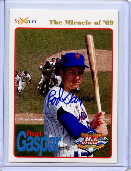 1994 ROD GASPAR '69 MIRACLE METS SIGNED JSA