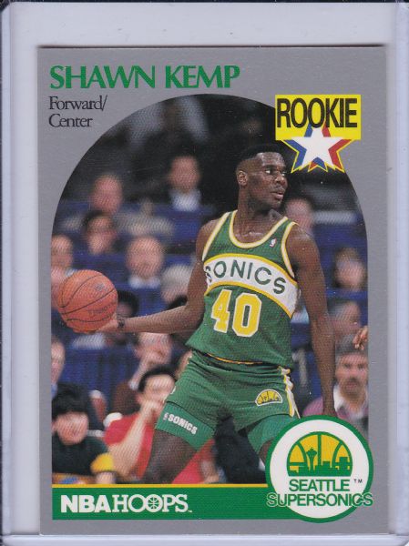 1990 HOOPS #279 SHAWN KEMP ROOKIE