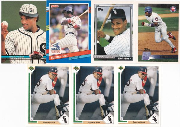 SAMMY SOSA 7 CARD LOT