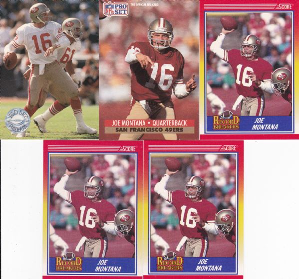 1988-91 JOE MONTANA LOT OF 11