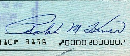 RALPH KINER SIGNED CHECK PSA/DNA GEM MINT 10