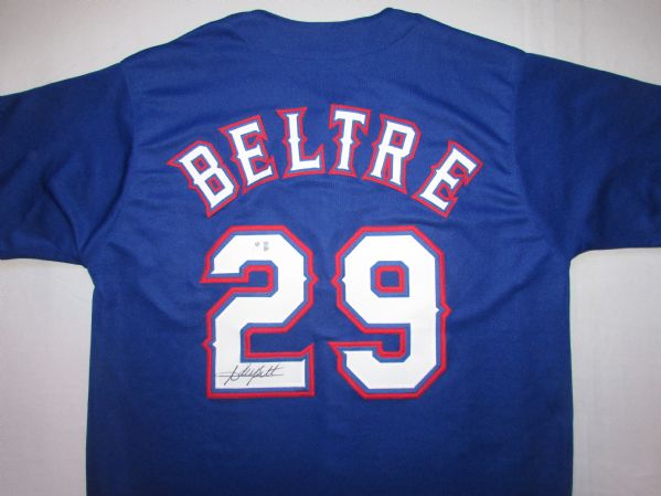 ADRIAN BELTRE SIGNED TEXAS RANGERS JERSEY