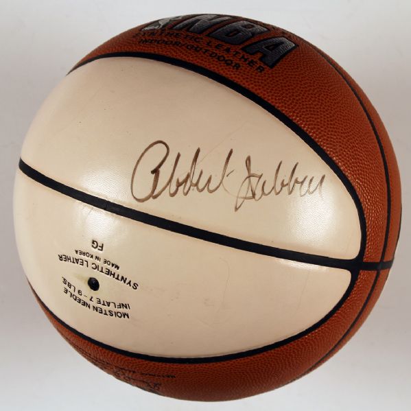 KAREEM ABDUL-JABBAR SIGNED NBA SPALDING BASKETBALL FULL JSA LOA