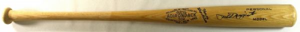 PHIL RIZZUTO SIGNED ADIRONDACK BASEBALL BAT JSA