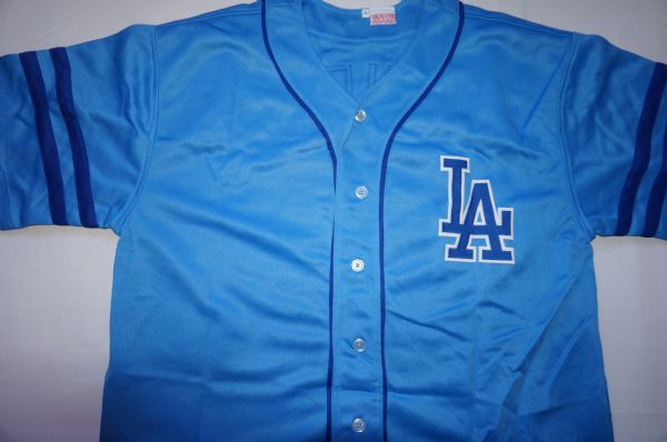 SANDY KOUFAX SIGNED BLUE L.A. DODGERS JERSEY ONE OF OUR LAST!!