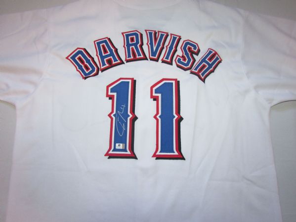 YU DARVISH SIGNED TEXAS RANGERS JERSEY