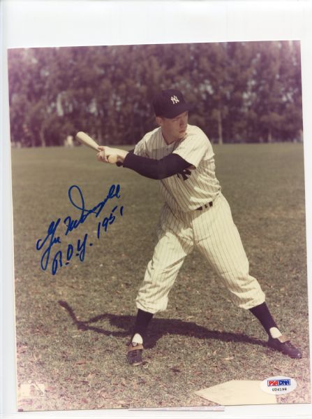 GIL McDOUGALD SIGNED & INSCRIBED 8X10 PHOTO PSA/DNA