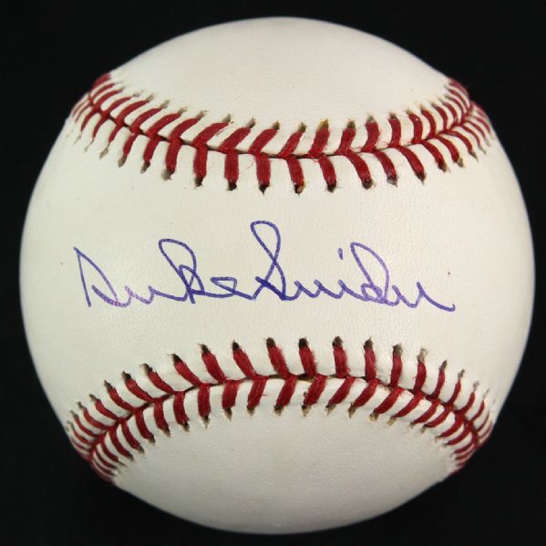 DUKE SNIDER SIGNED COLEMAN ONL BASEBALL STEINER/JSA