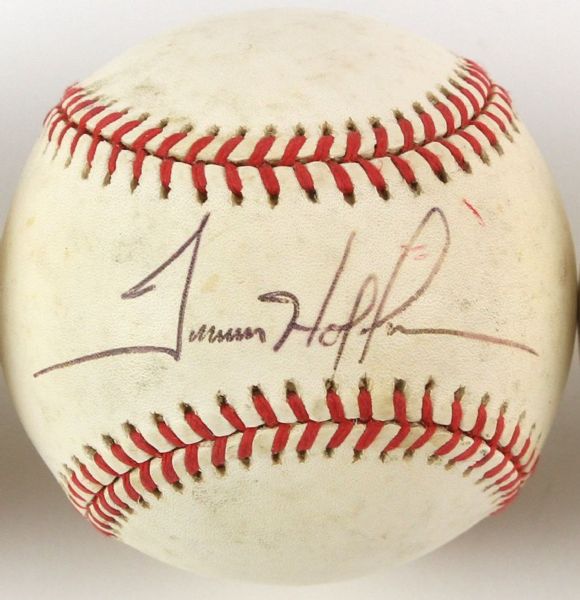 TREVOR HOFFMAN SIGNED ONL COLEMAN BASEBALL JSA