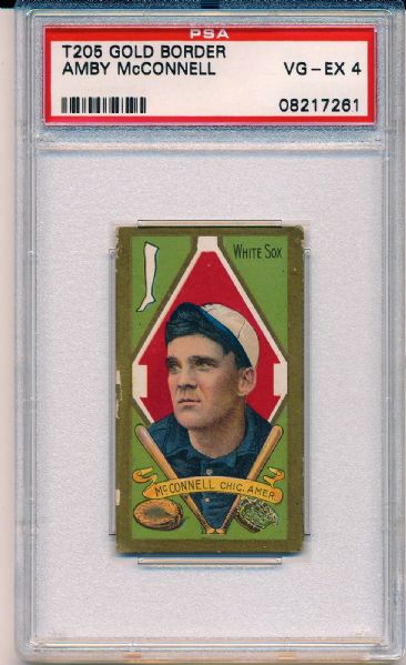 T205 1911 PIEDMONT SER. 400 FACT 25 AMBY McCONNELL PSA 4