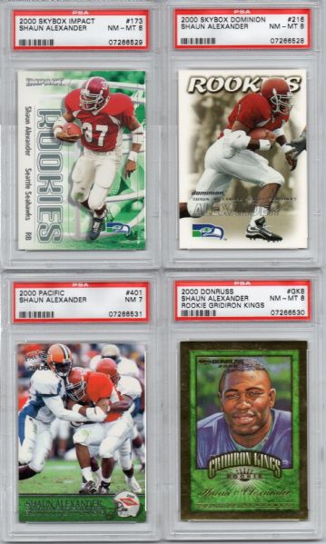 FOOTBALL CARD COLLECTION RC'S & GEM MINTS LOT OF 11 ALL GRADED!