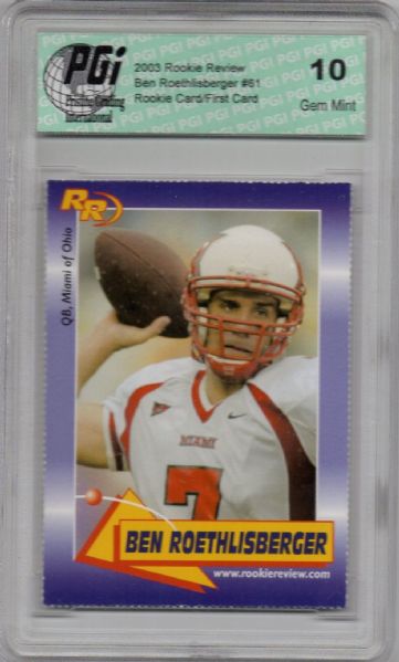 FOOTBALL CARD COLLECTION RC'S & GEM MINTS LOT OF 11 ALL GRADED!