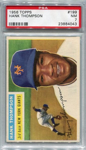 1956 TOPPS #199 HANK THOMPSON PSA 7