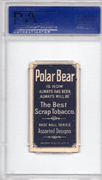 1909-11 T206 POLAR BEAR CY YOUNG GLOVE SHOWS PSA 4