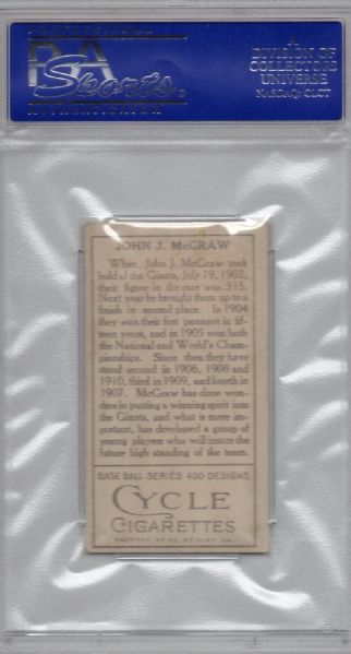 1911 T205 CYCLE JOHN McGRAW HOF! PSA 5