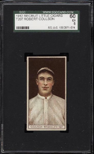 1912 T207 BROWN BACKGROUND ROBERT COULSON SGC 60