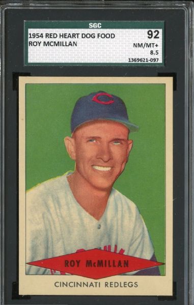 1954 RED HEART ROY MCMILLIAN NM/MT+ SGC 92