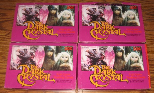 1982 THE DARK CRYSTAL ORIGINAL FULL RETAIL BOX LOT OF 4! 144 TOTAL PACKS!