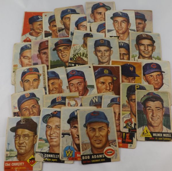 1953 TOPPS LARGE LOT OF 70 CARDS ALL DIFFERENT!!