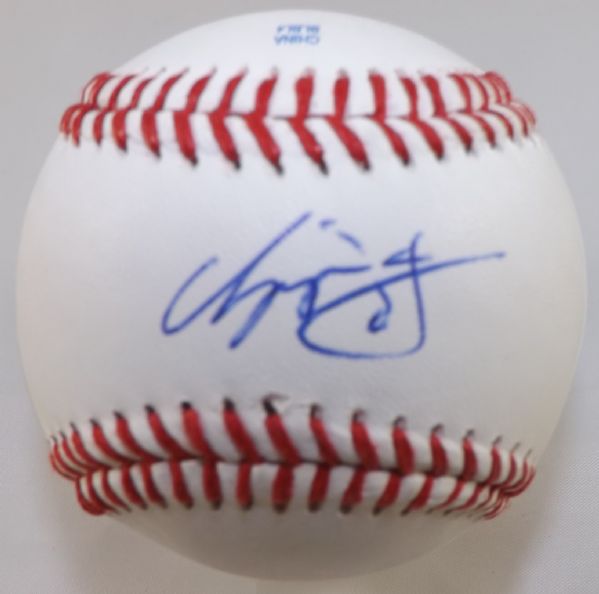 CHIPPER JONES SIGNED OL BASEBALL SWEET SPOT!