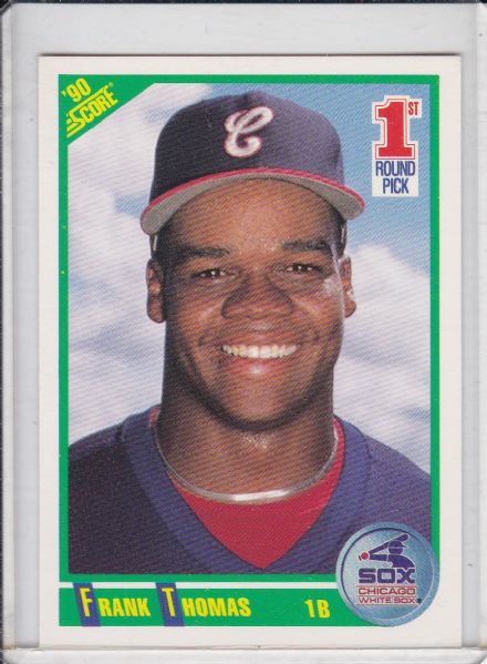 1990 SCORE #663 FRANK THOMAS ROOKIE HALL OF FAME