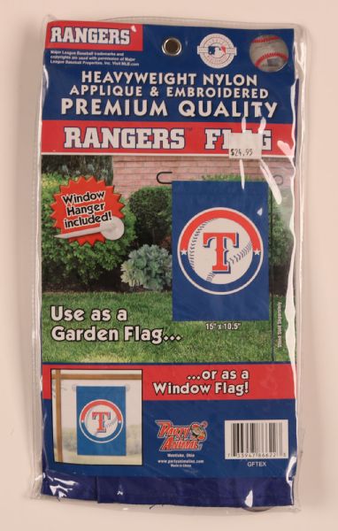 BRAND NEW TEXAS RANGERS 15 X 10.5 NYLON FLAG