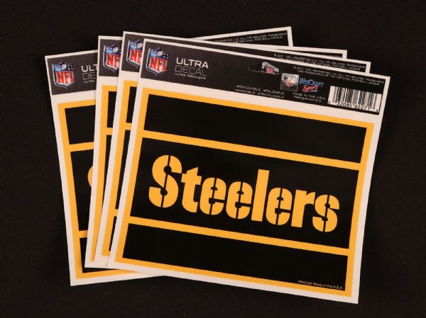 PITTSBURGH STEELERS WINDOW DECALS LOT OF 4