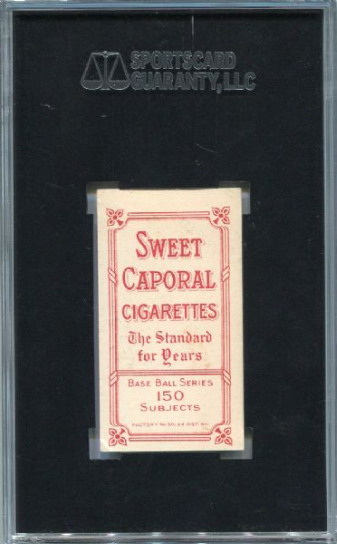 1909-11 T206 SWEET CAPORAL JIGGS DONAHUE SGC 35 PARTIAL NAME TOP & BOTTOM