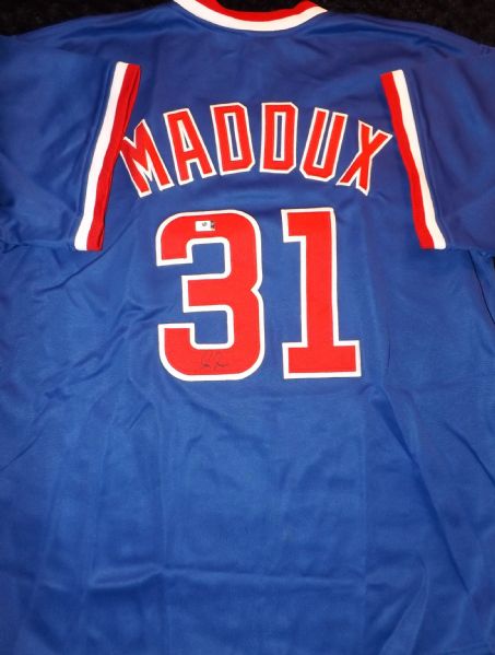 GREG MADDUX SIGNED CHICAGO CUBS JERSEY