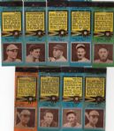 1934 DIAMOND MATCHBOOK COVER LOT OF 10