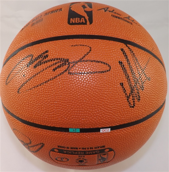 2016 CLEVELAND CAVALIERS WORD CHAMPIONSHIP TEAM SIGNED BASKETBALL!