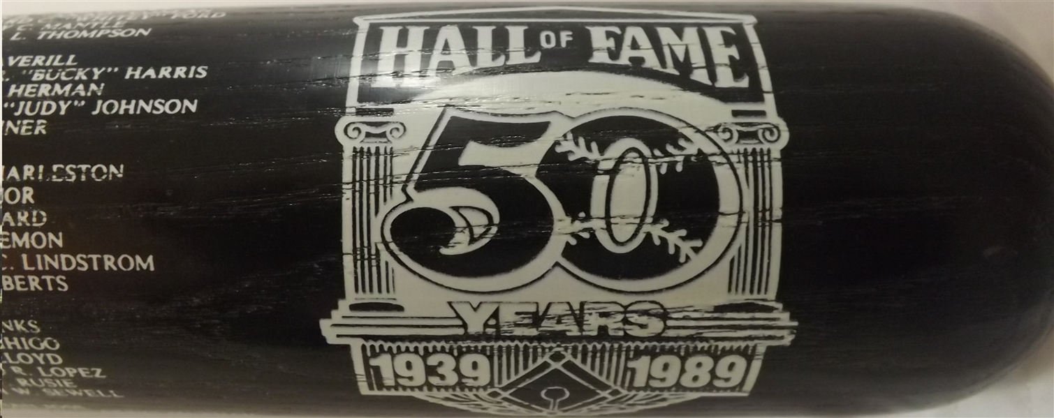 HALL OF FAME 50TH ANNIVERSARY H&B FULL SIZE BASEBALL BAT 