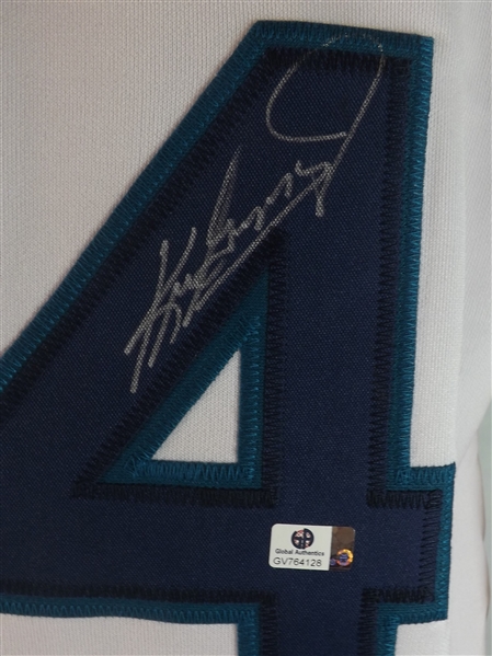 KEN GRIFFEY JR. SIGNED MARINERS JERSEY!