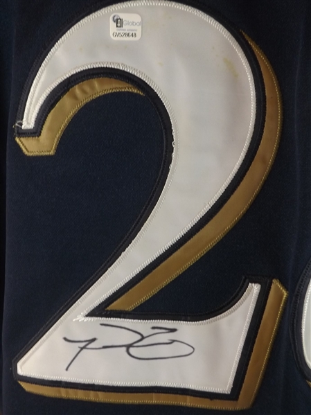 PRINCE FIELDER SIGNED BREWERS JERSEY