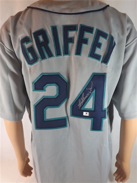 KEN GRIFFEY JR. SIGNED MARINERS JERSEY!