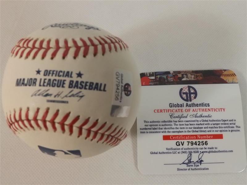 COREY KLUBER SIGNED OML BASEBALL