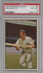 1953 BOWMAN COLOR #9 PHIL RIZZUTO HALL OF FAME! PSA 6