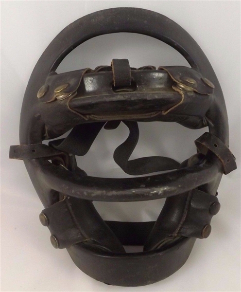 VINTAGE 1950'S CATCHERS UMPIRE BASEBALL MASK STEEL & LEATHER! BRAND ARTRA 800-B