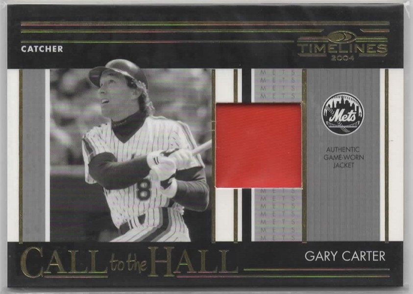 2004 TIMELINES CH-6 GARY CARTER GAME WORN JACKET