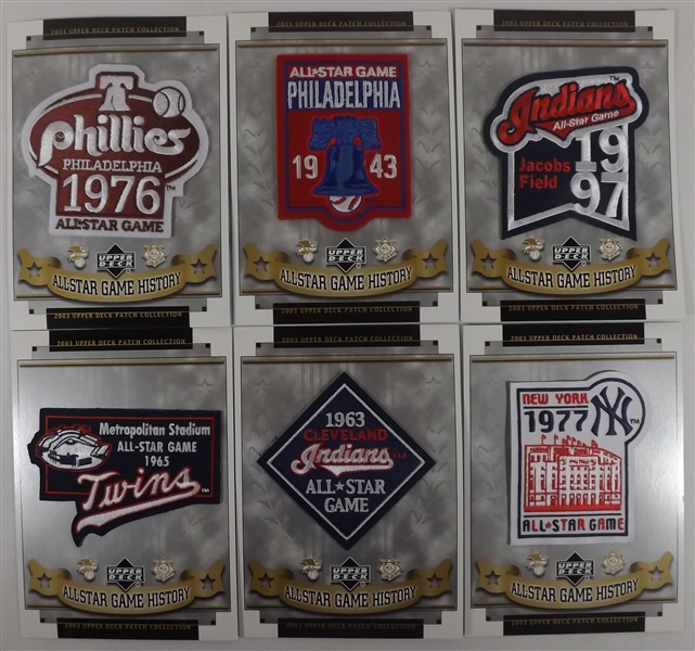 2003 UPPER DECK ALL-STAR GAME PATCH COLLECTION LOT OF 12