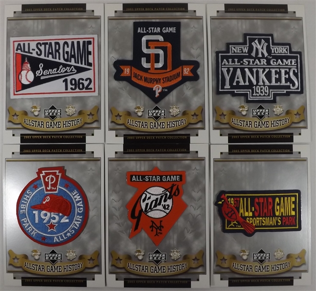 2003 UPPER DECK ALL-STAR GAME PATCH COLLECTION LOT OF 12