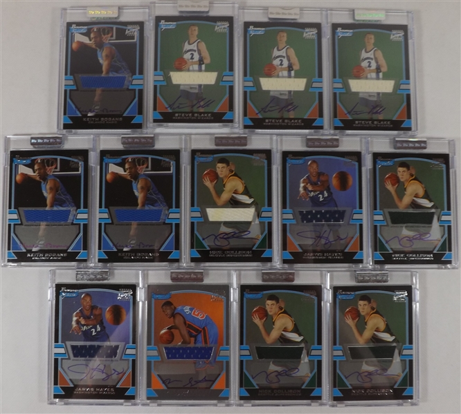 -2003-04 TOPPS BOWMAN BASKETBALL 43 FACTORY SEALED, PLAYER USED,AUTOGRAPHED CARDS