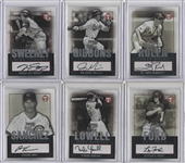 -2003 TOPPS PRISTINE BASEBALL AUTOGRAPHED LOT OF 6 ROLEN,SWEENEY,GIBBONS & MORE!