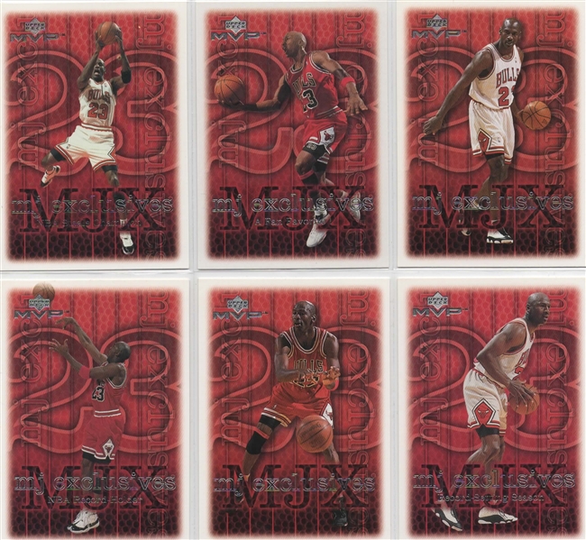 --1999-2000 (12) MICHAEL JORDAN UD MVP MJ EXCLUSIVES SP CARDS.