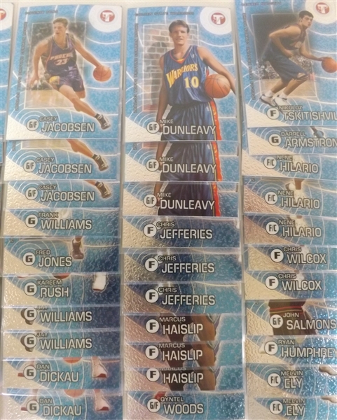 --2002-03 TOPPS PRISTINE BASKETBALL COMMON ROOKIES,MANY STARS!