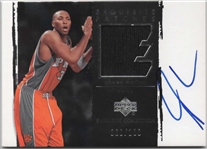 2003-04 UD EXQUISITE COLLECTION PATCHES G/U & SIGNED #AP-SH SHAWN MARION /100