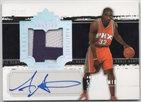 2003-04 UD EXQUISITE COLLECTION NOBLE NAMEPLATES #NN-AS AMARE STOUDEMIRE /25 SIGNED