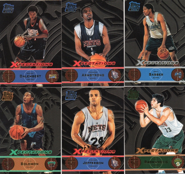 --2001/02 TOPPS XPECTATIONS BASKETBALL ROOKIE CARDS,MANY STARS.