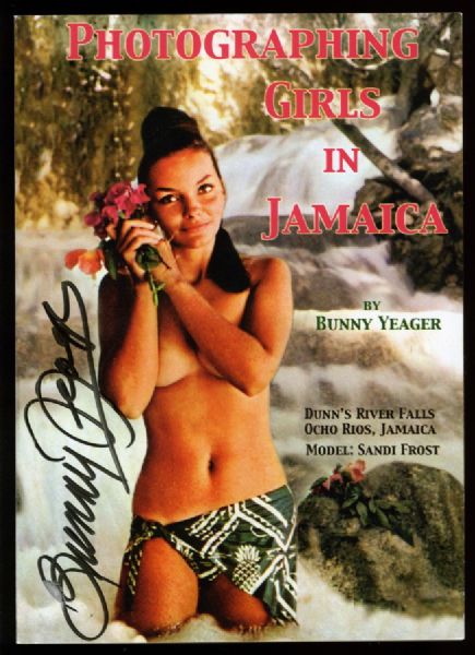 BUNNY YEAGER SIGNED PHOTOGRAPHING GIRLS IN JAMAICA SOFTCOVER BOOK