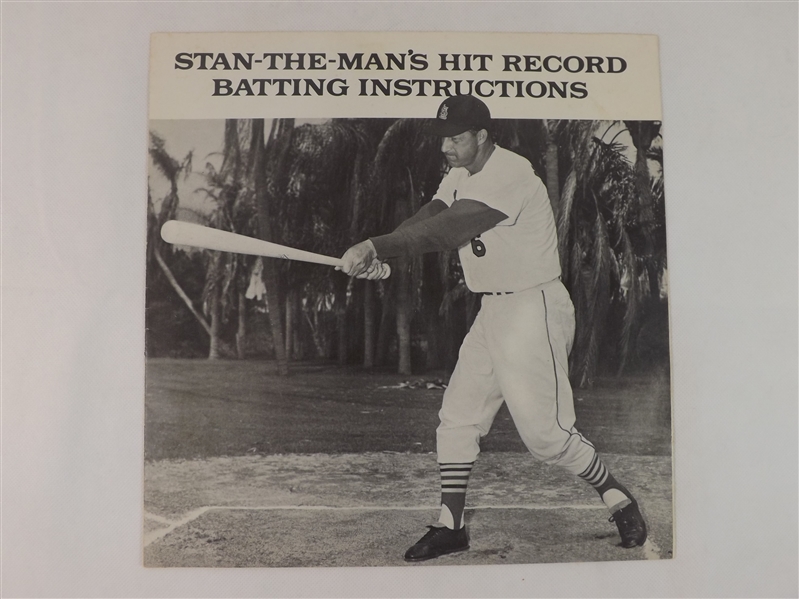 1963 STAN THE MAN'S HIT RECORD PHILLIPS 66 LP WITH ORIGINAL HITTING INSTRUCTIONS 